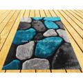 Elastic & Silk Polyester cobblestone Design 3D Carpet